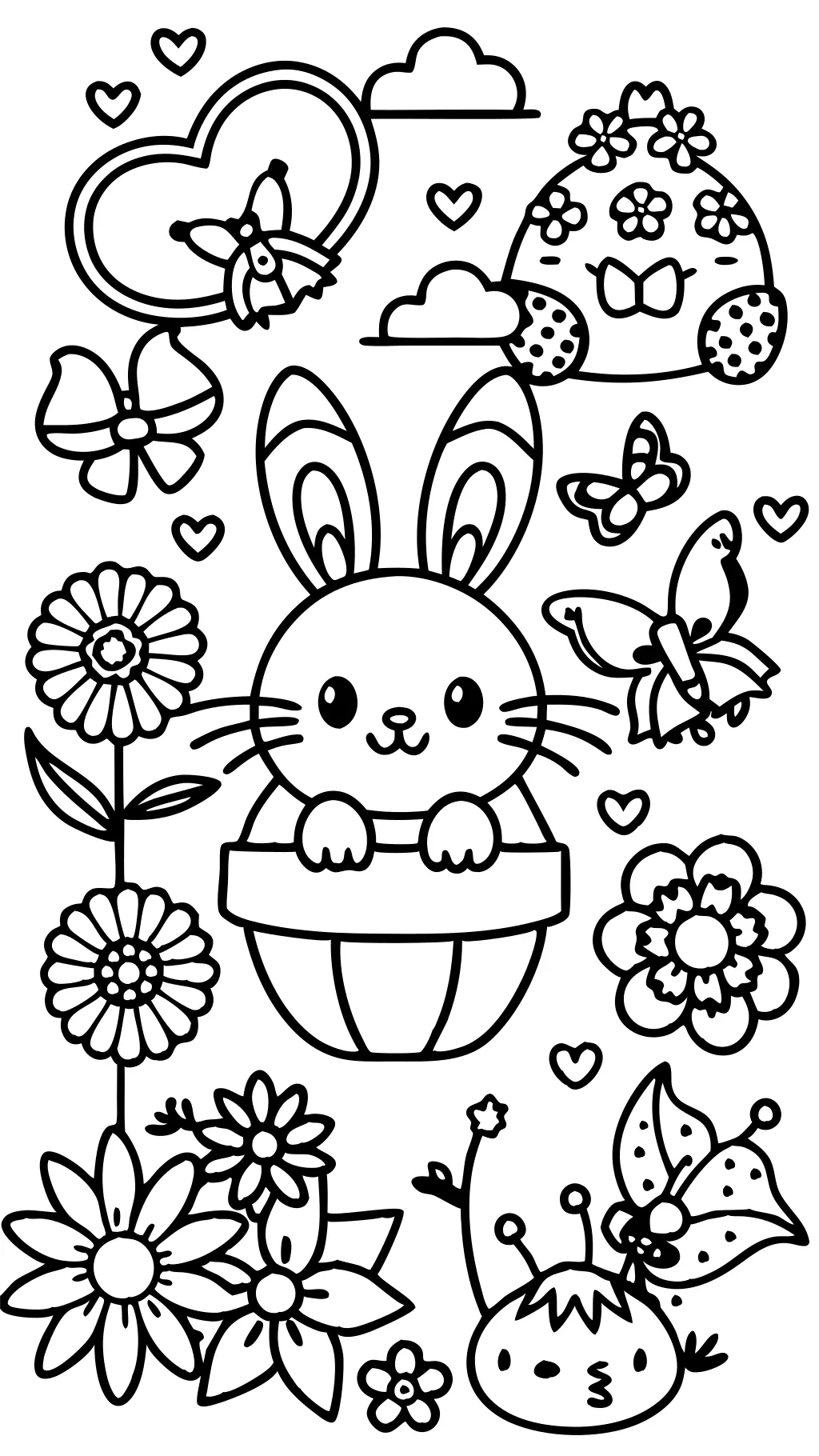 coloriages pour le printemps